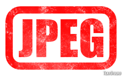 JPEG Text effect