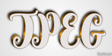 JPEG Text effect