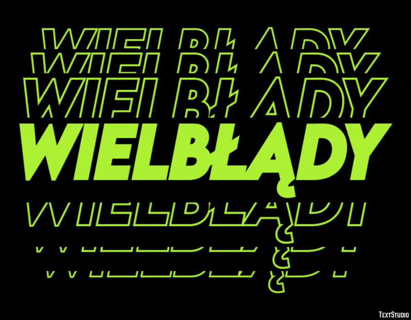 Wielbłądy Tekst effect