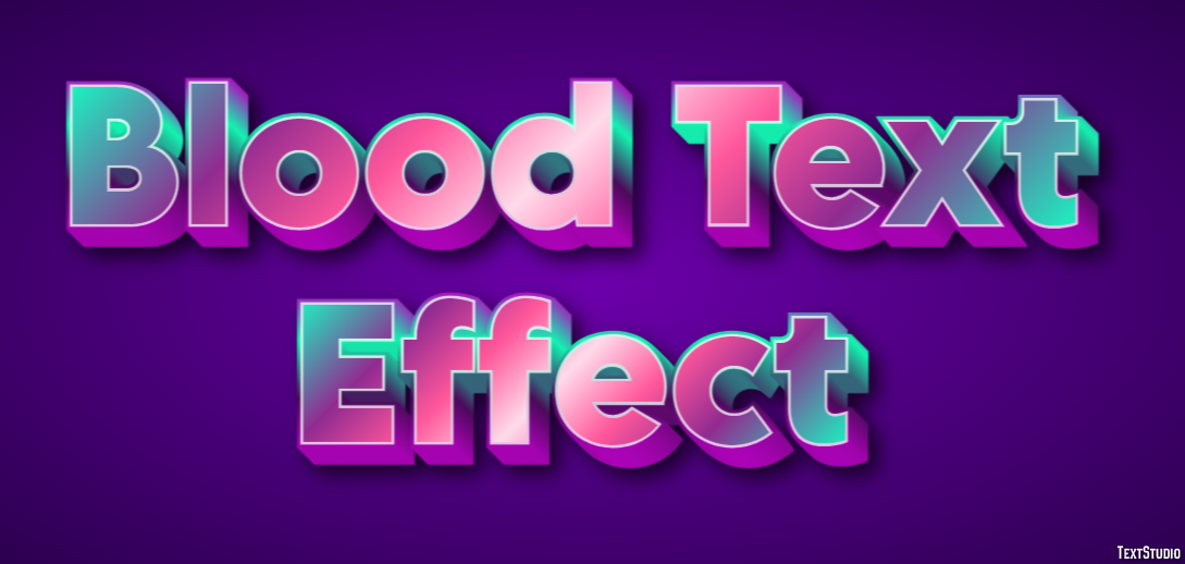 Blood Text Effect Efekt tekstowy