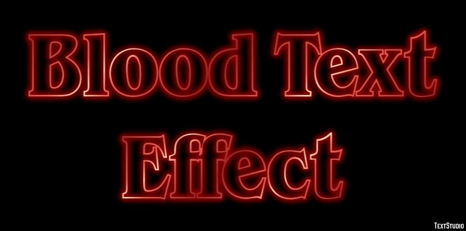 Blood Text Effect Efekt tekstowy