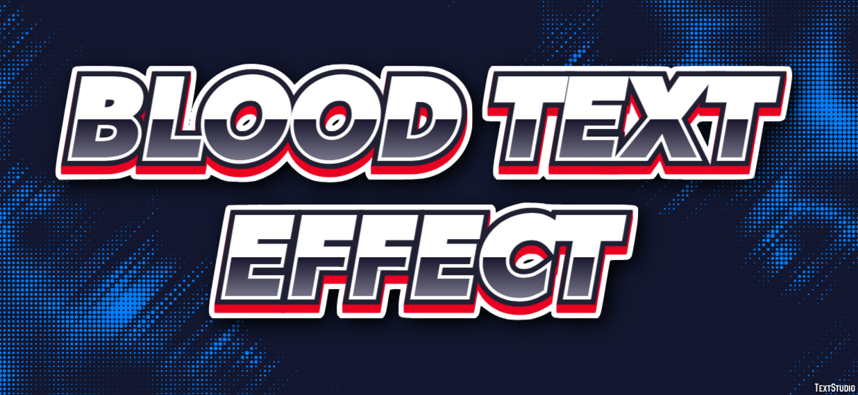 Blood Text Effect Efekt tekstowy