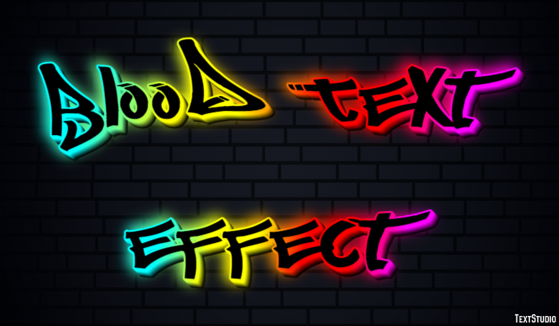 Blood Text Effect Efekt tekstowy