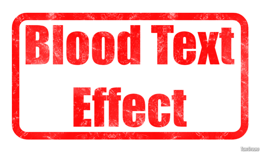Blood Text Effect Efekt tekstowy