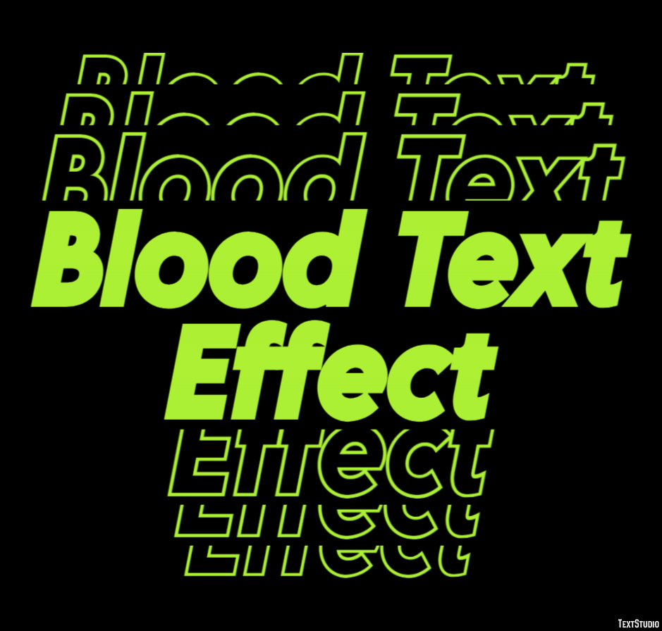 Blood Text Effect Efekt tekstowy