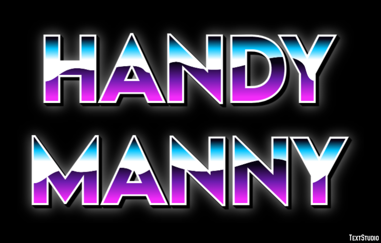 Handy Manny Tekst Effect