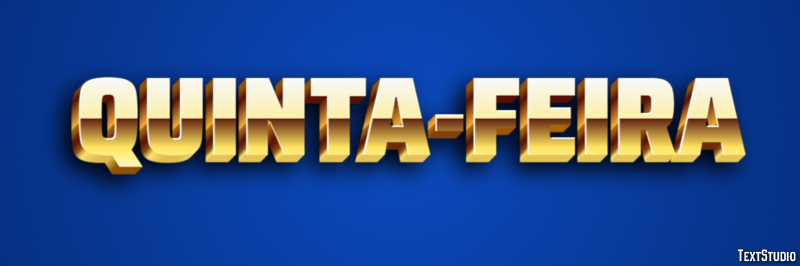 Quinta-feira Text Effect
