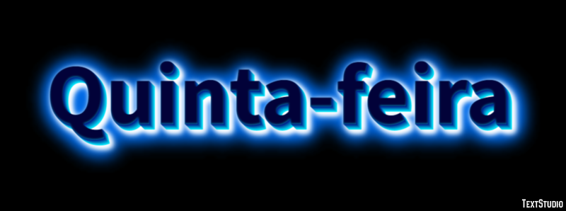 Quinta-feira Efeito de texto