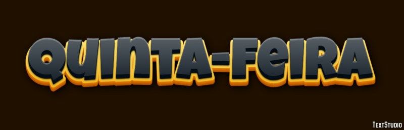 Quinta-feira Text Effect
