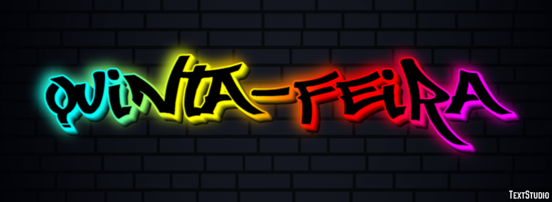 Quinta-feira Efeito de texto