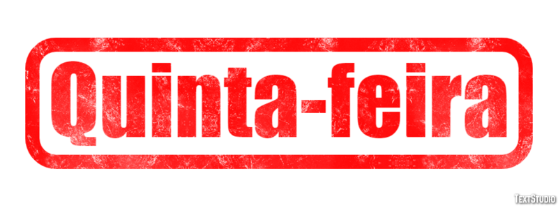 Quinta-feira テキスト効果