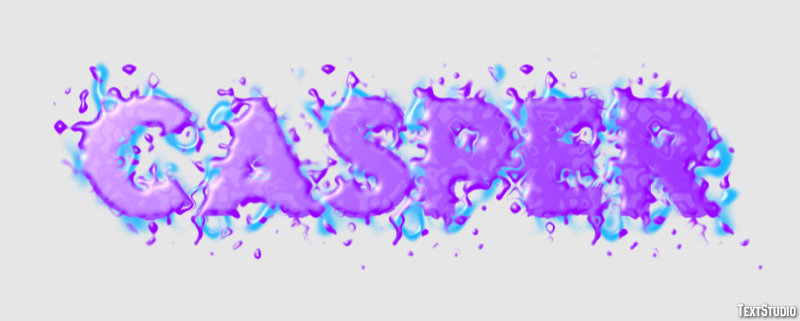 Casper Эффект текста