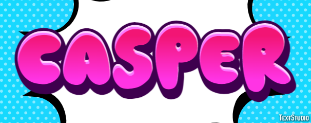 Casper Эффект текста