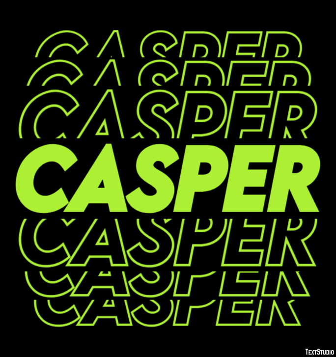 Casper Efeito de texto