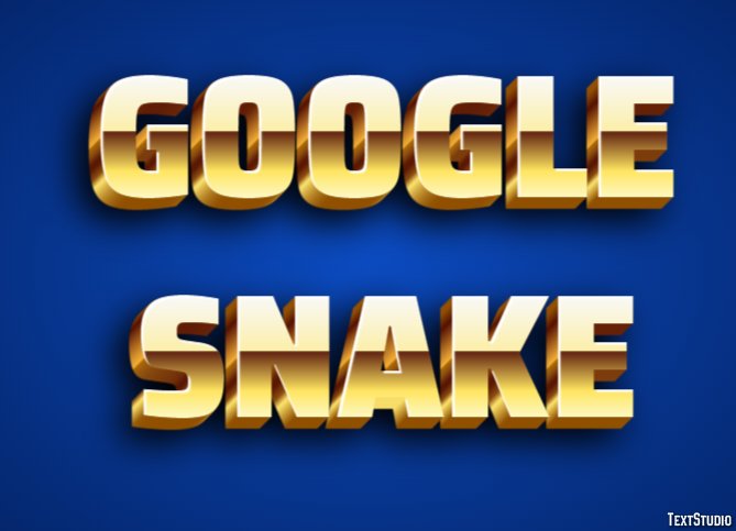 Google Snake Tekst Effect