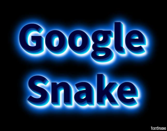 Google Snake Tekst Effect