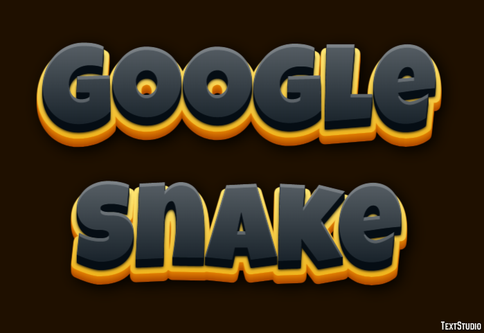 Google Snake Tekst Effect