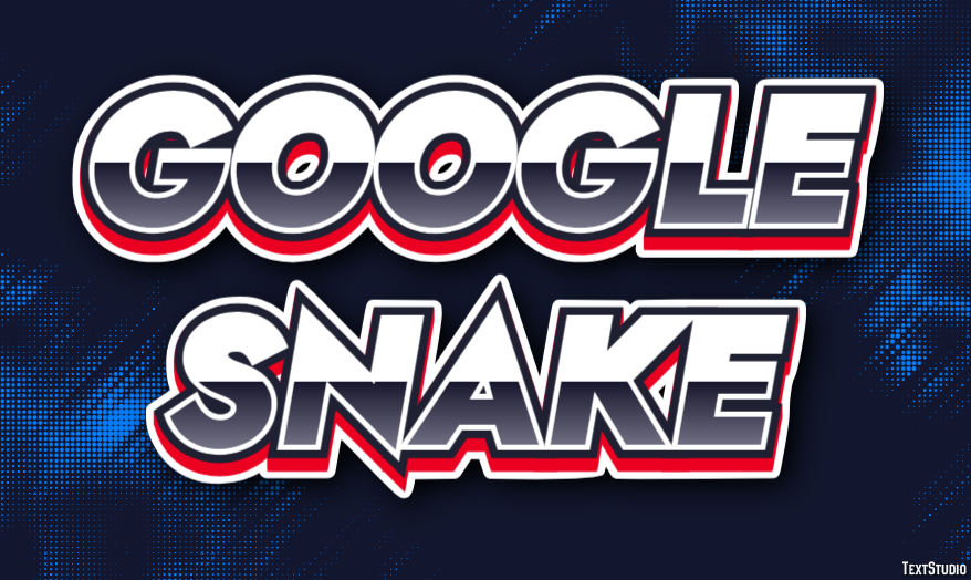 Google Snake Tekst Effect