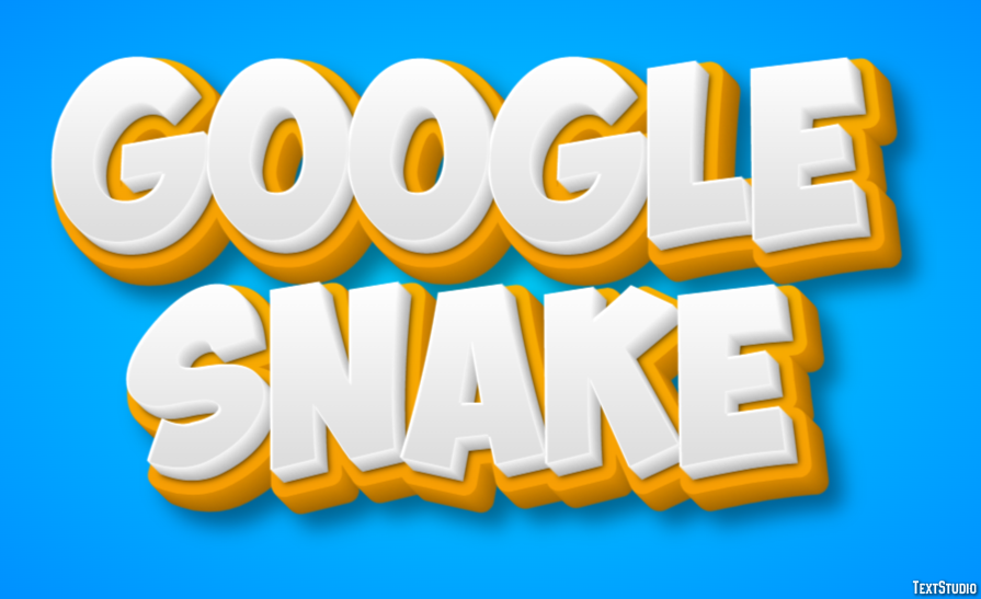 Google Snake Tekst Effect