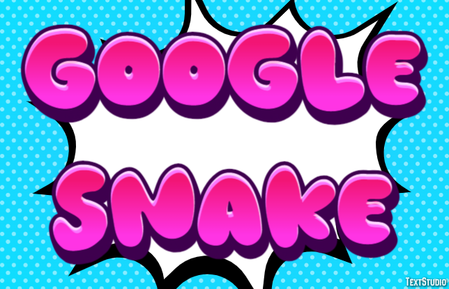 Google Snake Tekst Effect