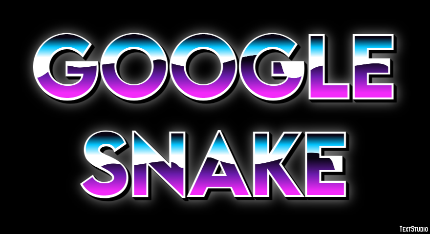 Google Snake Tekst Effect