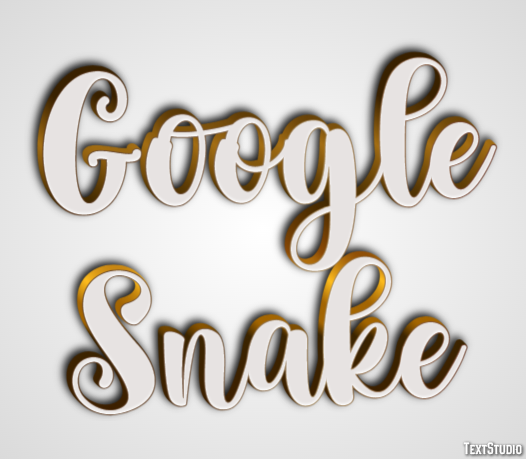 Google Snake Tekst Effect