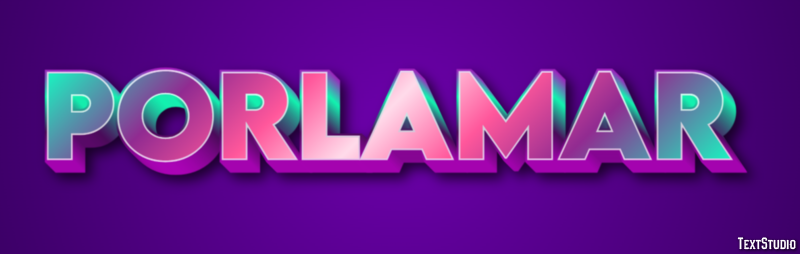 Porlamar テキスト効果