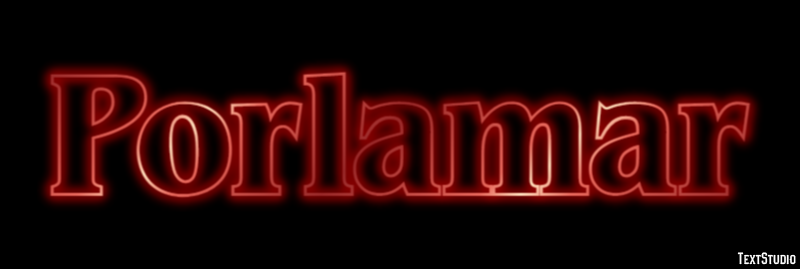 Porlamar テキスト効果