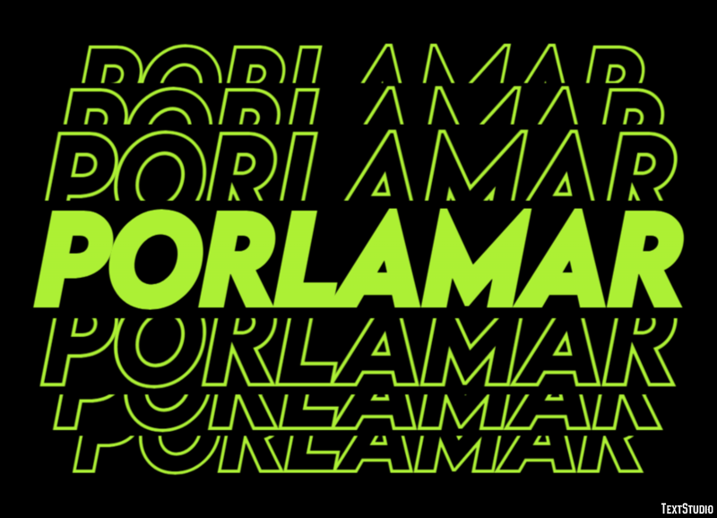 Porlamar Texteffekt