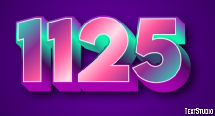 1125 Text Effect