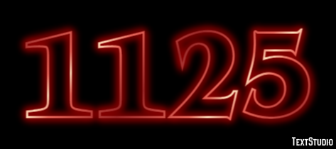 1125 Text Effect