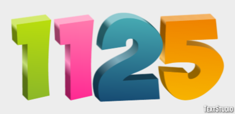 1125 Text Effect