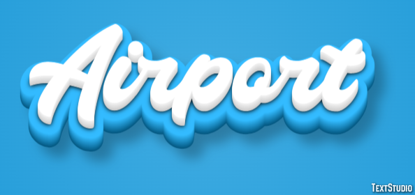 Airport Efeito de texto