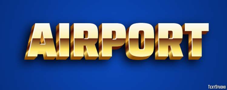 Airport Text effect