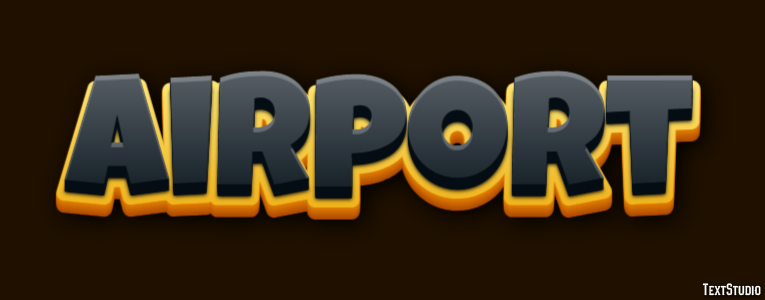 Airport Text effect