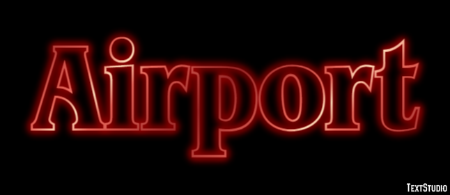 Airport Efeito de texto