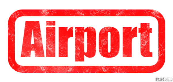 Airport Efeito de texto