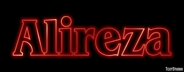 Alireza Text effect