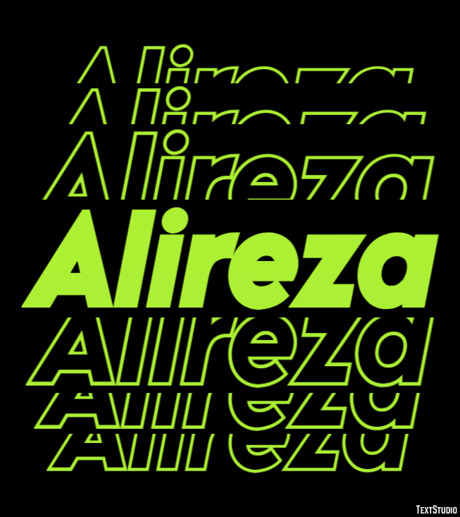 Alireza Tekst Effect