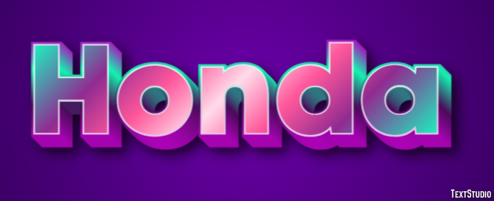 Honda Text effect