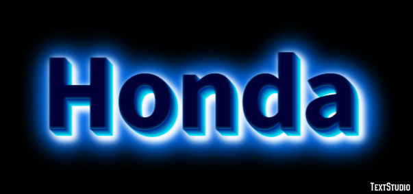 Honda Эффект текста