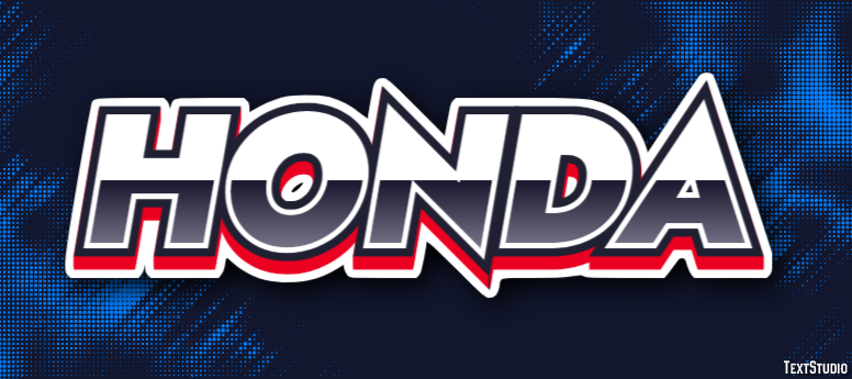 Honda Эффект текста