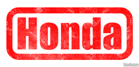 Honda Text effect