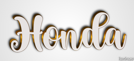 Honda Text effect