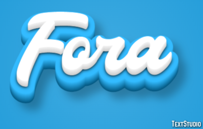 Fora Efeito do texto