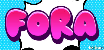 Fora Efeito de texto