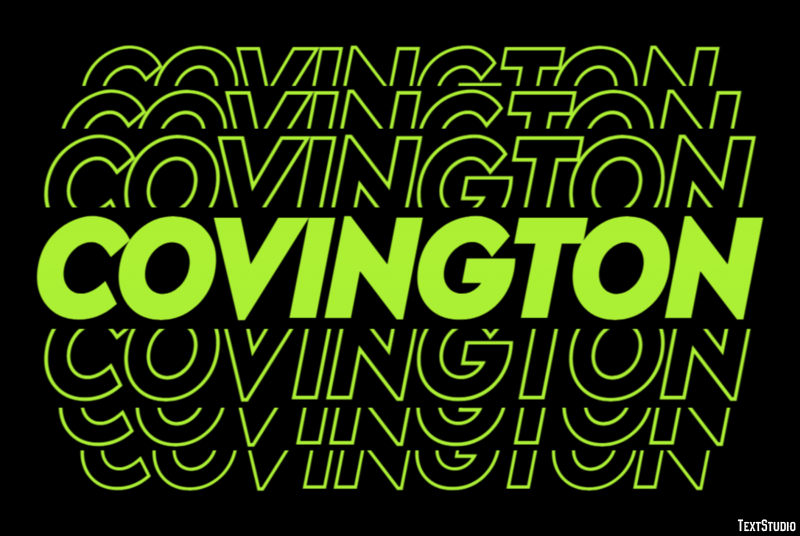 Covington Tekst Effect