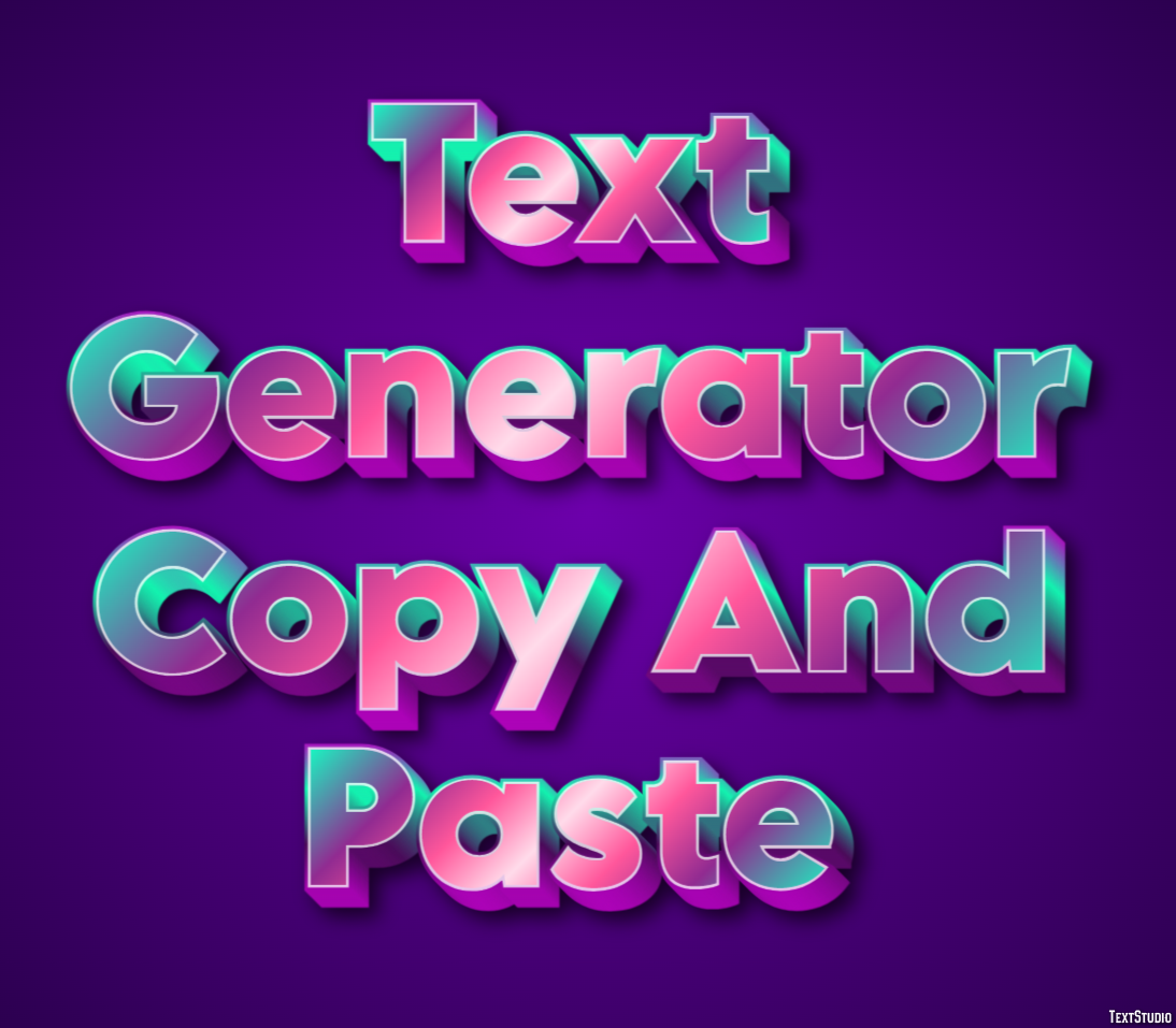 Text Generator Copy And Paste Effet de Texte