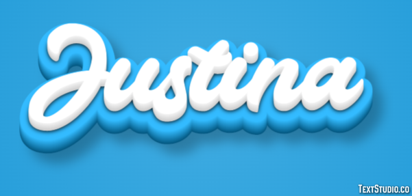 Justina Efecto de texto