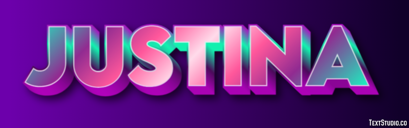 Justina Efecto de texto